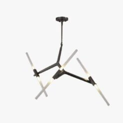 Lustre Design Scandinave Avec Plusieurs Branches En Tube