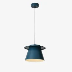 Suspension Design LED à L'abat-jour En Acier Coloré Shine