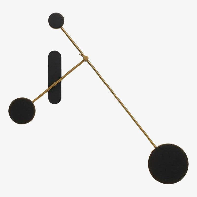 Applique Murale Design LED Avec Plusieurs Disques Noirs Loft 3 Applique Murale Design LED Avec Plusieurs Disques Noirs Loft