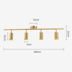Barre Spots LED En Aluminium Noir Et Doré Golden -Lumeers Boutique 4 f3e1e5eb f69c 4b67 88da 6687cd195f0d