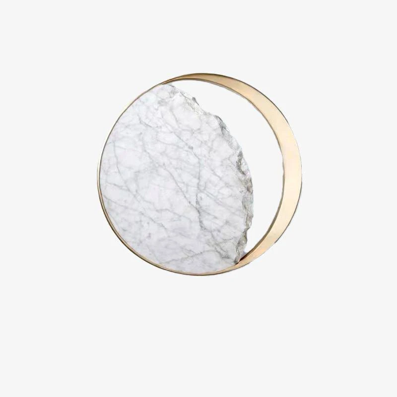 Applique Murale Design LED Style Marbre Et Rond Doré 3 Applique Murale Design LED Style Marbre Et Rond Doré