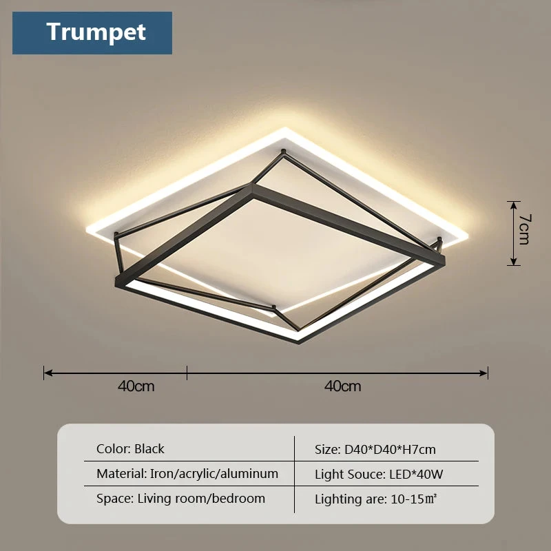 Lustre Led Carré Design Moderne Pour éclairage Intérieur Minimaliste 10 Lustre Led Carré Design Moderne Pour éclairage Intérieur Minimaliste – Image 8