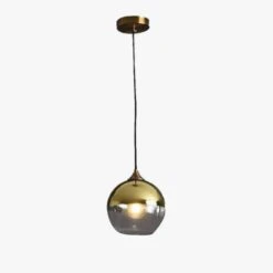 Suspension Design LED Avec Boule En Verre Fumé Loft