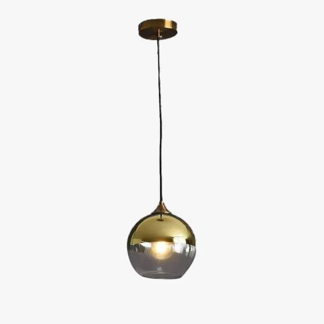 Suspension Design LED Avec Boule En Verre Fumé Loft 3 Suspension Design LED Avec Boule En Verre Fumé Loft