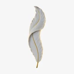 Applique Murale Moderne LED En Forme De Plume Blanche Kauai