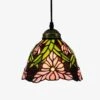 Suspension Rétro à LED Avec Abat-jour Verre Aux Motifs Fleurs -Lumeers Boutique B cdd535e2 ab6d 44f1 919d 48efda4c8490
