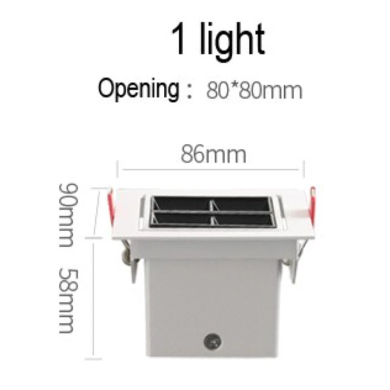 Spot Moderne LED Carré Et Angle Ajustable à 60° Dina 7 Spot Moderne LED Carré Et Angle Ajustable à 60° Dina – Image 5