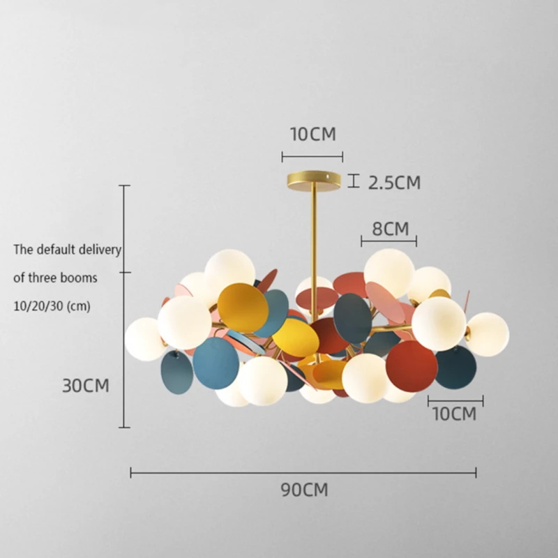 Lustre Moderne Avec Lampes Rondes Colorées Kebya 10 Lustre Moderne Avec Lampes Rondes Colorées Kebya – Image 8