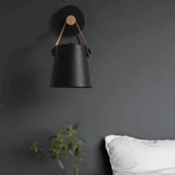 Applique Murale LED En Bois Avec Abat-jour Suspendu -Lumeers Boutique Captured ecran2022 03 16a16.24.39