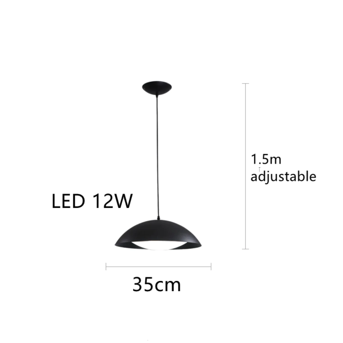 Suspension Moderne LED Avec Abat-jour En Métal Koleen 9 Suspension Moderne LED Avec Abat-jour En Métal Koleen – Image 7