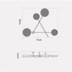 Applique Murale Design à LED En Métal Avec Plusieurs Disques Fly 17 Applique Murale Design à LED En Métal Avec Plusieurs Disques Fly -Lumeers Boutique Dimensionsapplique