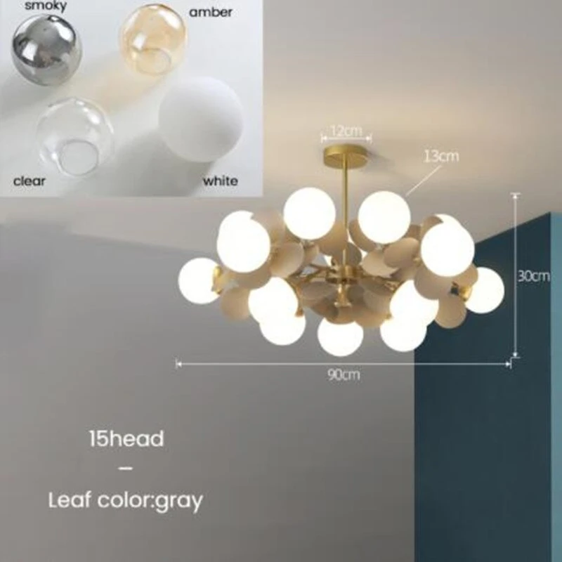 Lustre Moderne En Forme De Nuage Avec Boules En Verre Rivers 7 Lustre Moderne En Forme De Nuage Avec Boules En Verre Rivers â Image 5