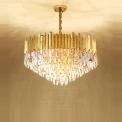 Lustre En Cristal Design Art Déco En Acier Inoxydable Avec éclairage Led 23 Lustre En Cristal Design Art Déco En Acier Inoxydable Avec éclairage Led -Lumeers Boutique H03eda8ddb61848e58dff46158a57b499n