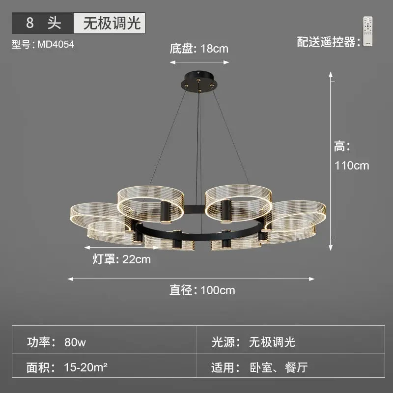 Lustre LED Nordique Minimaliste En Acrylique Créatif Design Moderne 13 Lustre LED Nordique Minimaliste En Acrylique Créatif Design Moderne – Image 11