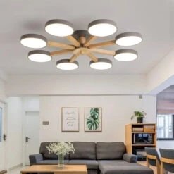 Plafonnier Led En Bois Pour Une Ambiance Chaleureuse Et Moderne