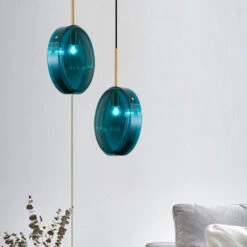 Suspension Design Arrondie En Verre Bleue Harpais 14 Suspension Design Arrondie En Verre Bleue Harpais -Lumeers Boutique H1982ac9c138940a593d1c0a6cfc08f90a