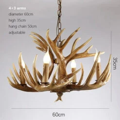 Lustre Rustique En Bois De Cerf Pour Décoration Industrielle -Lumeers Boutique H21e4a4c5529c415d9c2444d4c06295cen