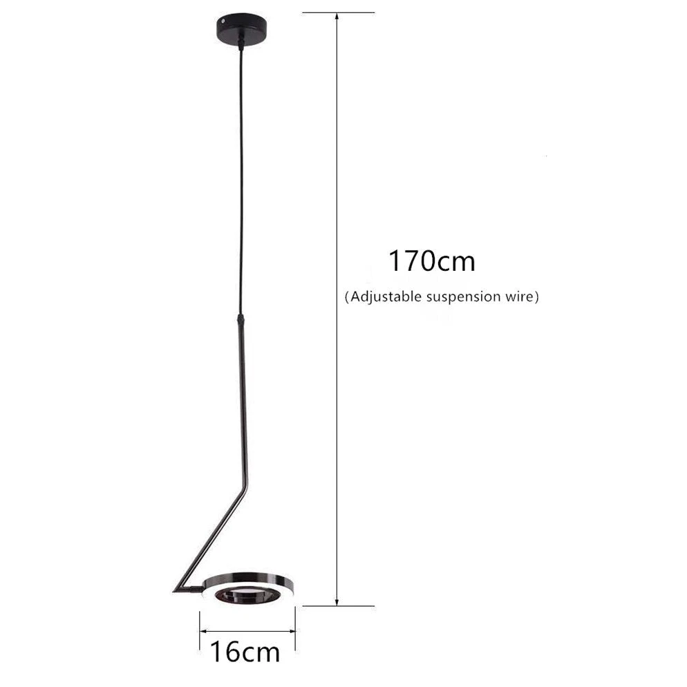 Suspension Design LED Ronde En Métal Fin Bony 9 Suspension Design LED Ronde En Métal Fin Bony – Image 7