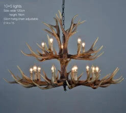 Lustre Rustique En Bois De Cerf Pour Décoration Industrielle -Lumeers Boutique H2fc8670404ae4dabb72c9004b8705dd74