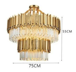 Lustre Moderne En Cristal Avec Grande Suspension à Led -Lumeers Boutique H37fb55bab8d1468dbc6c676a875a5f8cS