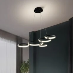 Lustre Design Avec Anneaux LED Suspendus Hirva -Lumeers Boutique H460de0874a9749989698a231a3631c742