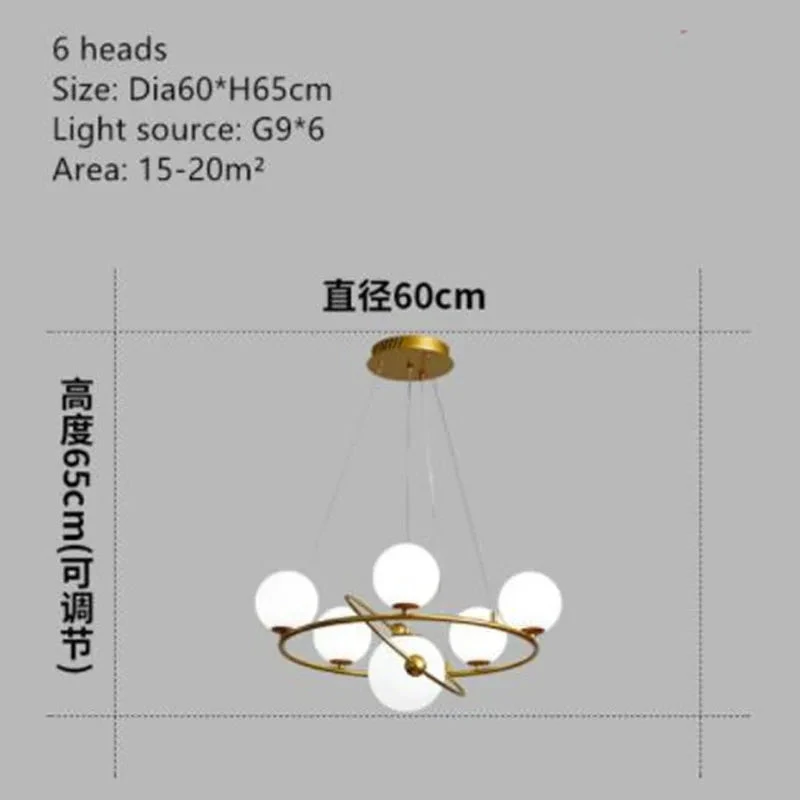 Suspension LED Nordique Lustre En Verre Décoratif Pour Intérieur 11 Suspension LED Nordique Lustre En Verre Décoratif Pour Intérieur – Image 9