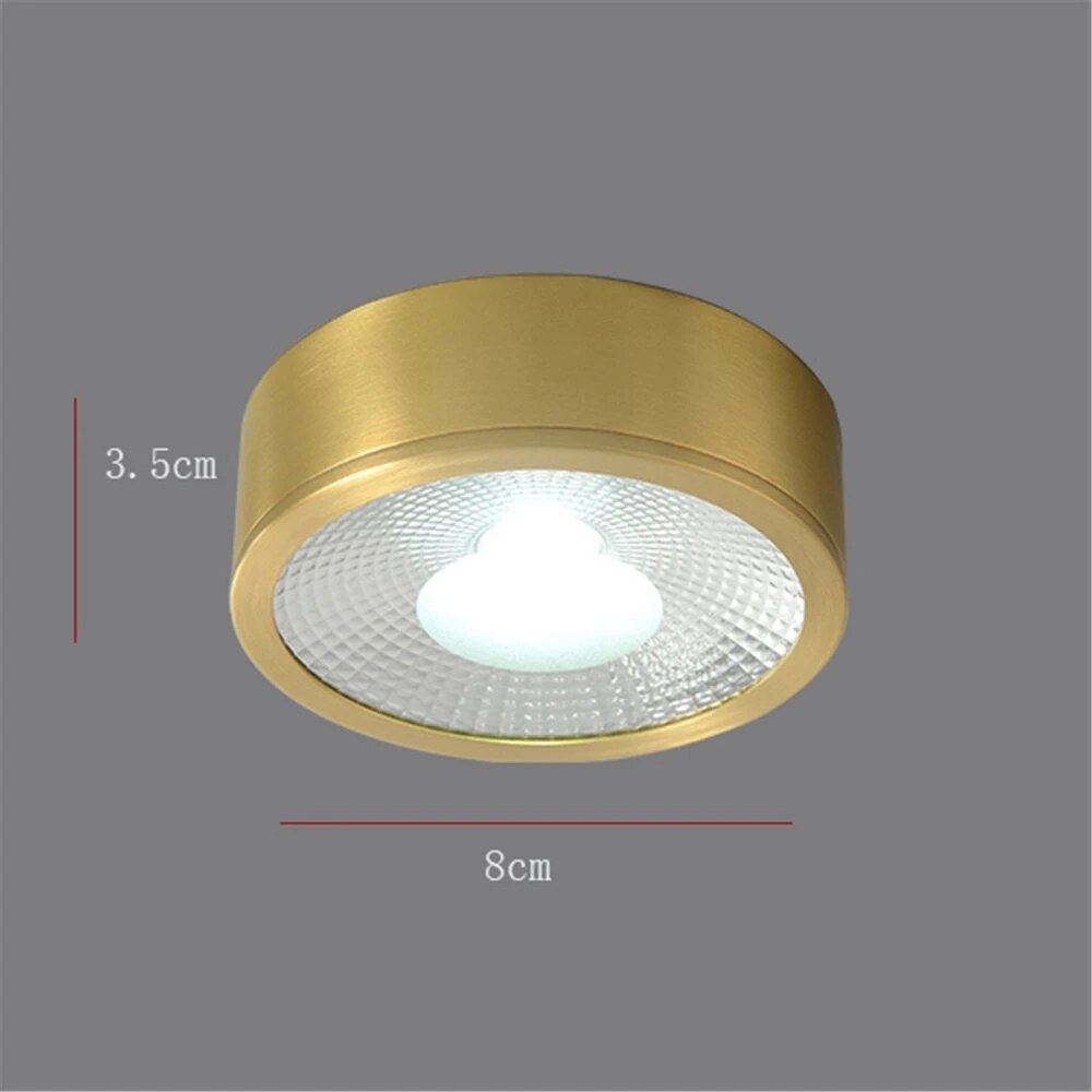 Spot Moderne LED Cylindrique En Métal Doré Tarm 10 Spot Moderne LED Cylindrique En Métal Doré Tarm – Image 8