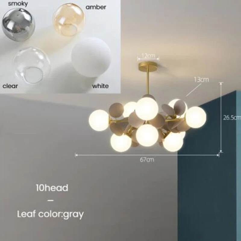 Lustre Moderne En Forme De Nuage Avec Boules En Verre Rivers 15 Lustre Moderne En Forme De Nuage Avec Boules En Verre Rivers â Image 13