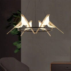 Lustre Design LED Luxury En Forme D'oiseaux Dorés Pie 12 Lustre Design LED Luxury En Forme D'oiseaux Dorés Pie -Lumeers Boutique H7f45c8633fee45b89f0f1dd4aa80162c5