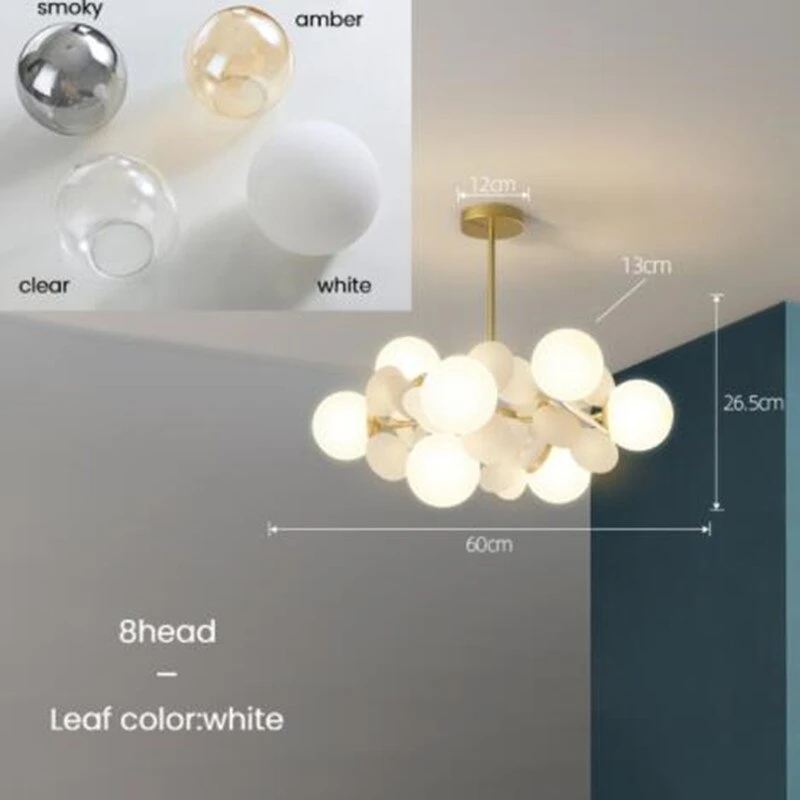 Lustre Moderne En Forme De Nuage Avec Boules En Verre Rivers 12 Lustre Moderne En Forme De Nuage Avec Boules En Verre Rivers â Image 10