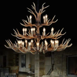 Lustre Rustique En Bois De Cerf Pour Décoration Industrielle -Lumeers Boutique H8ec68aa23eff4f36ac90d2e264927076l