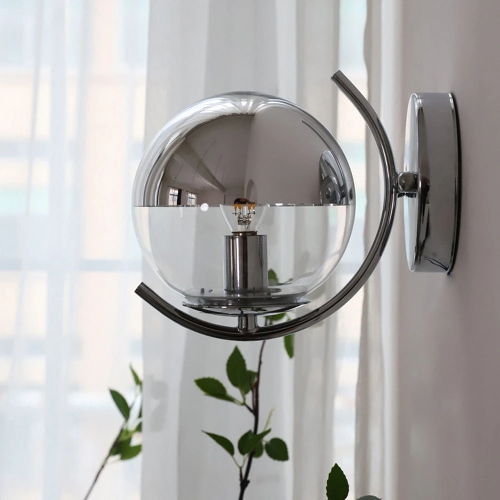 Applique Murale Moderne En Verre Chromé Feroe 6 Applique Murale Moderne En Verre Chromé Feroe – Image 4