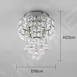 Plafonnier Moderne En Cristal Led Suspendu Intérieur Chrome -Lumeers Boutique H96d3db62a87748918de4b3fb421489f1R