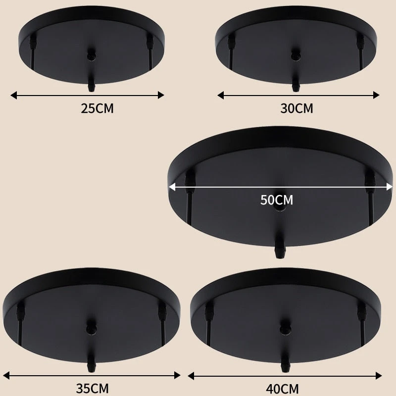 Support Socle Rond Suspension Jusqu'à 5 Trous (noir Ou Blanc) 4 Support Socle Rond Suspension Jusqu'à 5 Trous (noir Ou Blanc) – Image 2