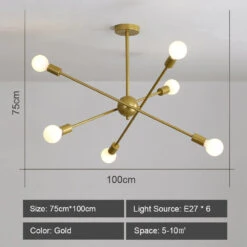 Plafond Moderne à LEDs Lustre Lumière Salon Chambre Industrielle Spoutnik Lustres Suspension Lampe Créative éclairage Maison Décor 26 Plafond Moderne à LEDs Lustre Lumière Salon Chambre Industrielle Spoutnik Lustres Suspension Lampe Créative éclairage Maison Décor -Lumeers Boutique H99baabf676c6478b92c9ba30bb79113eE