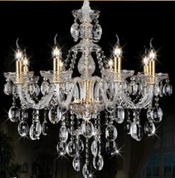 Lustre En Cristal Moderne Avec Lumière Design élégant