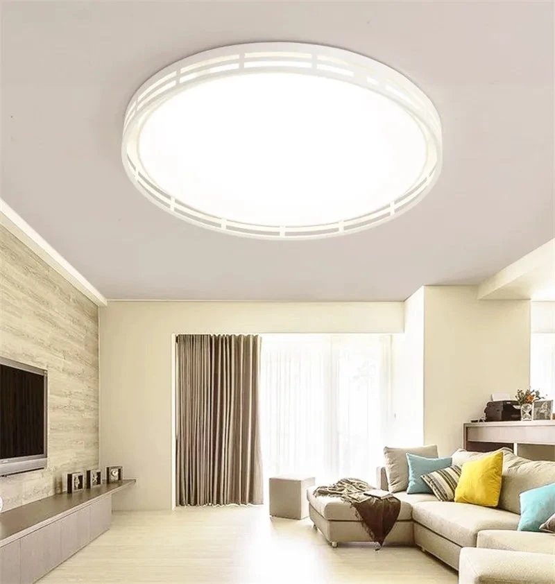 Plafonnier Led Rond Moderne En Fer Et Acrylique 8 Plafonnier Led Rond Moderne En Fer Et Acrylique – Image 6