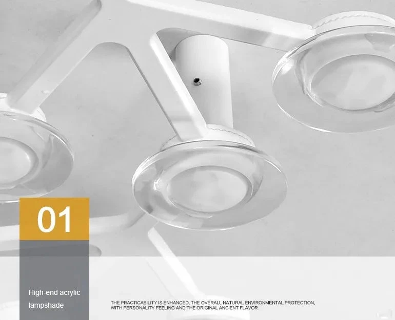 Plafonnier Led En Métal Acrylique Style Fleur De Prunier 7 Plafonnier Led En Métal Acrylique Style Fleur De Prunier – Image 5