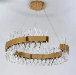 Lustre Moderne En Cristal Doré éclairage Led Design élégant 10 Lustre Moderne En Cristal Doré éclairage Led Design élégant -Lumeers Boutique HTB1RF37XcfrK1Rjy1Xdq6yemFXaZ