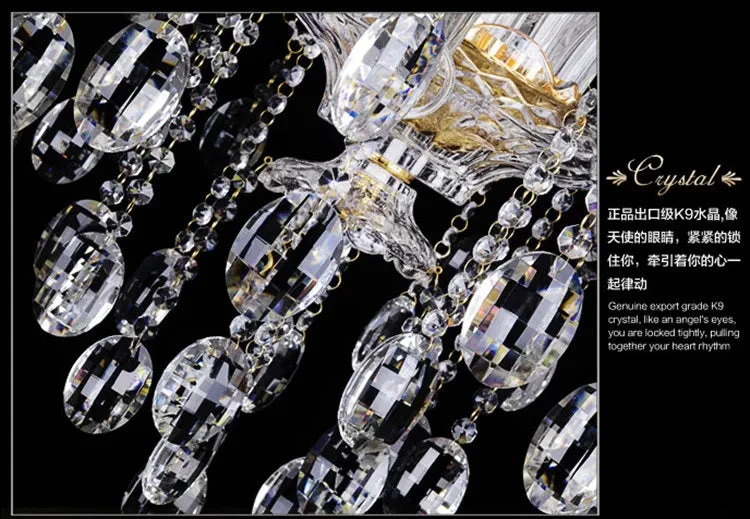 Lustre En Cristal Moderne Avec Lumière Design élégant 4 Lustre En Cristal Moderne Avec Lumière Design élégant – Image 2