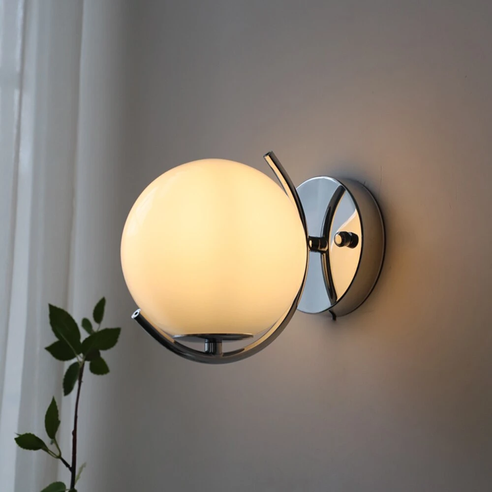 Applique Murale Moderne En Verre Chromé Feroe 4 Applique Murale Moderne En Verre Chromé Feroe – Image 2