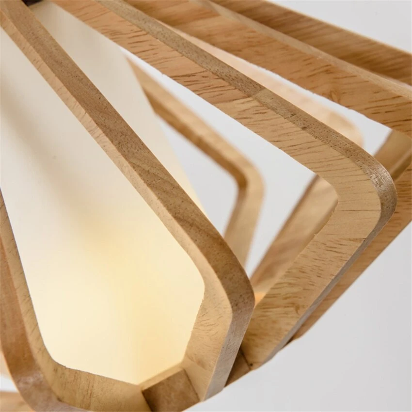 Suspension Moderne Avec Abat-jour En Bois Alfa 5 Suspension Moderne Avec Abat-jour En Bois Alfa – Image 3