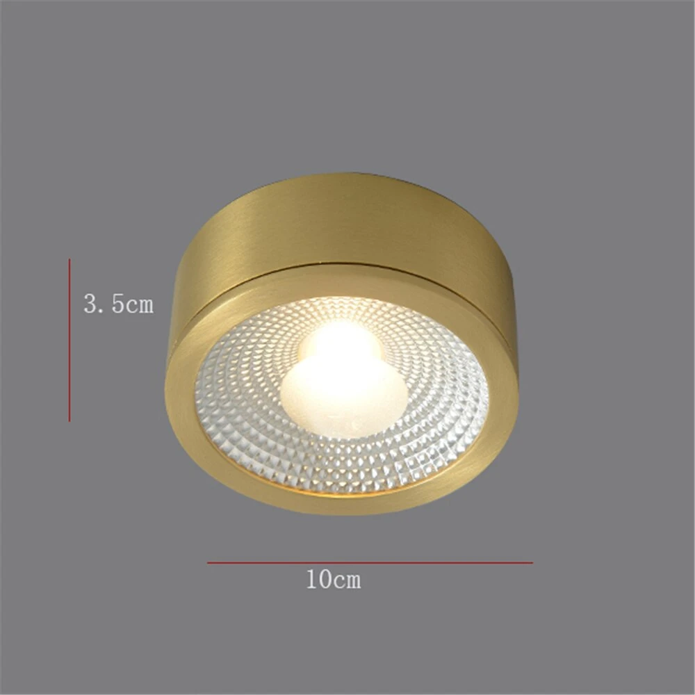 Spot Moderne LED Cylindrique En Métal Doré Tarm 11 Spot Moderne LED Cylindrique En Métal Doré Tarm – Image 9