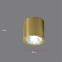Spot Moderne LED Cylindrique En Métal Doré Tarm 18 Spot Moderne LED Cylindrique En Métal Doré Tarm -Lumeers Boutique Hbc55fbc6120d4c0d862697f954bcc5e7D