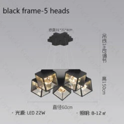 Lustre à Led Design Moderne Luminaire Géométrique Intérieur Dimmable 16 Lustre à Led Design Moderne Luminaire Géométrique Intérieur Dimmable -Lumeers Boutique Hc833619d3d78403abc1ee26c871c1a6dF