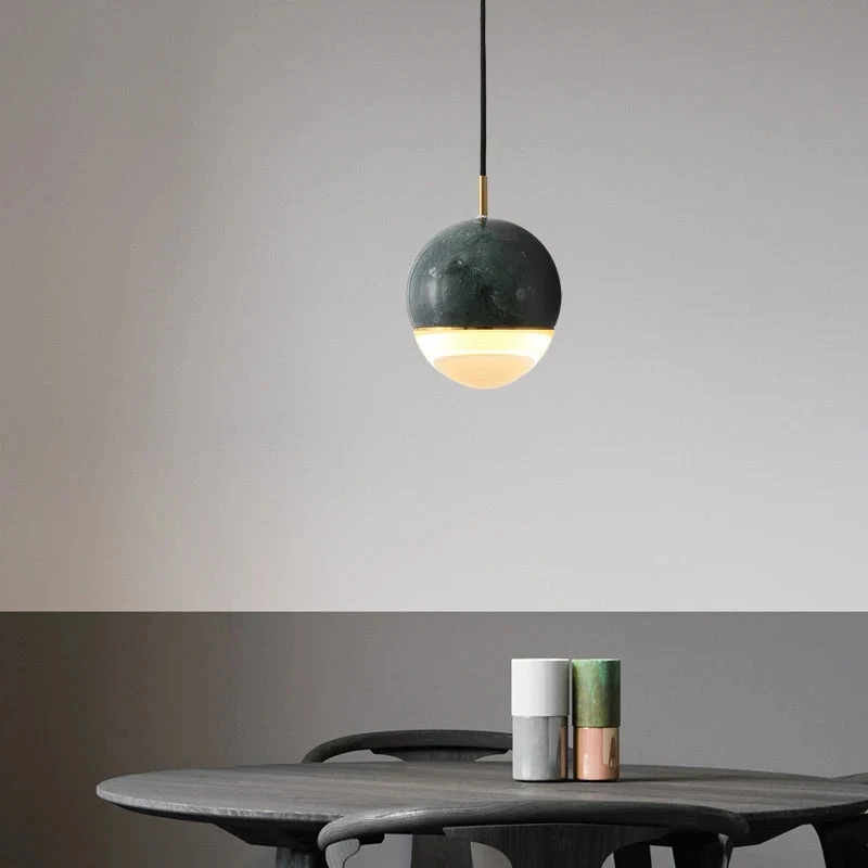 Suspension En Marbre à Led Style Nordique Pour Espaces Modernes 5 Suspension En Marbre à Led Style Nordique Pour Espaces Modernes – Image 3