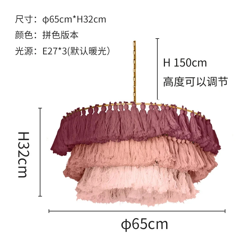 Suspension Moderne En Coton Avec Pampilles Design Nordique Artistique 22 Suspension Moderne En Coton Avec Pampilles Design Nordique Artistique – Image 20