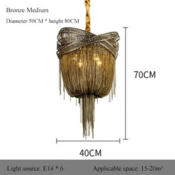 Lustre à Pampilles En Aluminium Design Industriel à Led 18 Lustre à Pampilles En Aluminium Design Industriel à Led -Lumeers Boutique He1787cc29f6345c0a8d41f1074289b62S