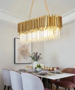 Lustre Moderne En Cristal Avec Grande Suspension à Led -Lumeers Boutique Heebea3bb81724b4495ce8ee053bdce26k