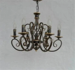 Lustre Vintage Européen En Fer Avec Bougies à Led 17 Lustre Vintage Européen En Fer Avec Bougies à Led -Lumeers Boutique Hf365ca5ef97943fbad5f3d4a49bb380ar